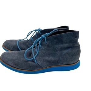 cole hann Lunar Grand suede lace up boots